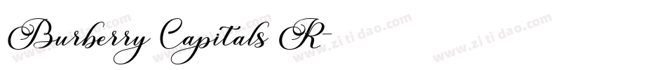 Burberry Capitals R字体转换